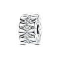 Elegant Diamond Cluster Clip Charm