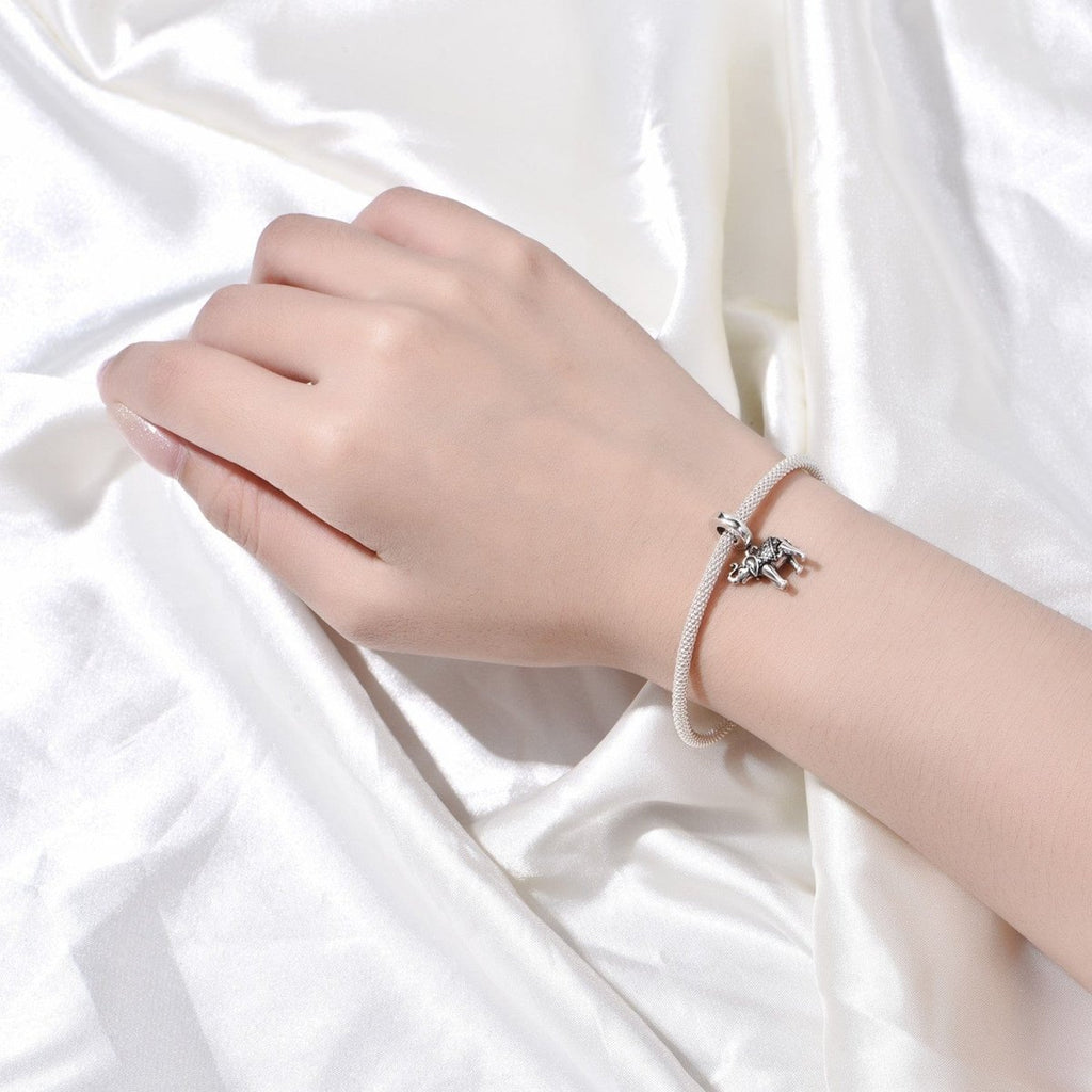 Elegant Elephant Dangle Charm