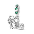 Elephant Family Dangle Charm