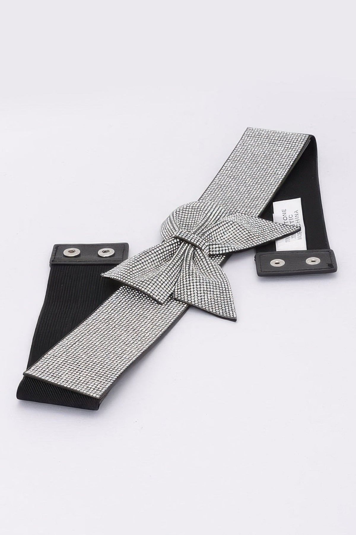 Rhinestone Ribbon Elastic Belt
