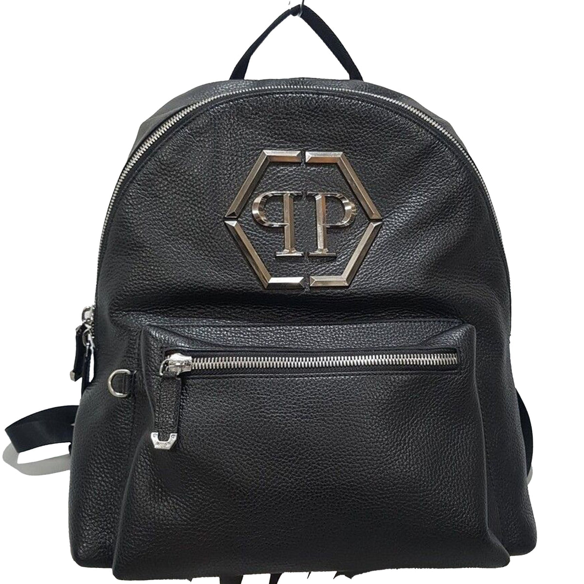 Black Leather Backpack