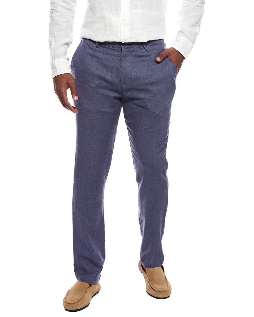 Onia Linen-Blend Flat Front Pant