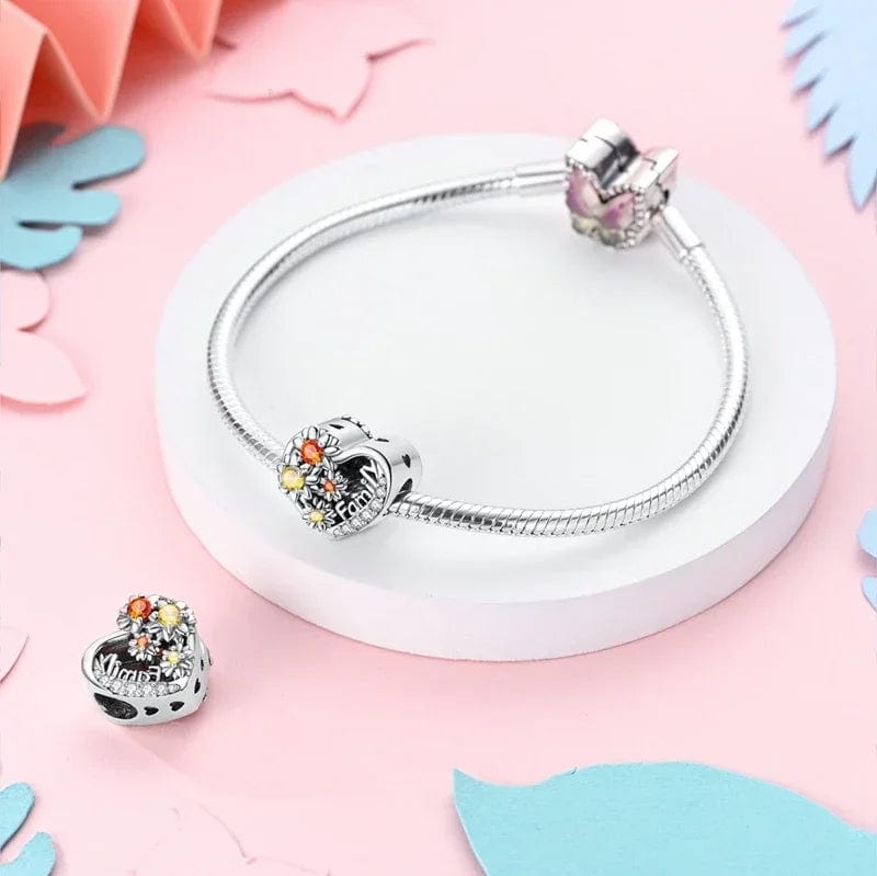 Family Heart Charm
