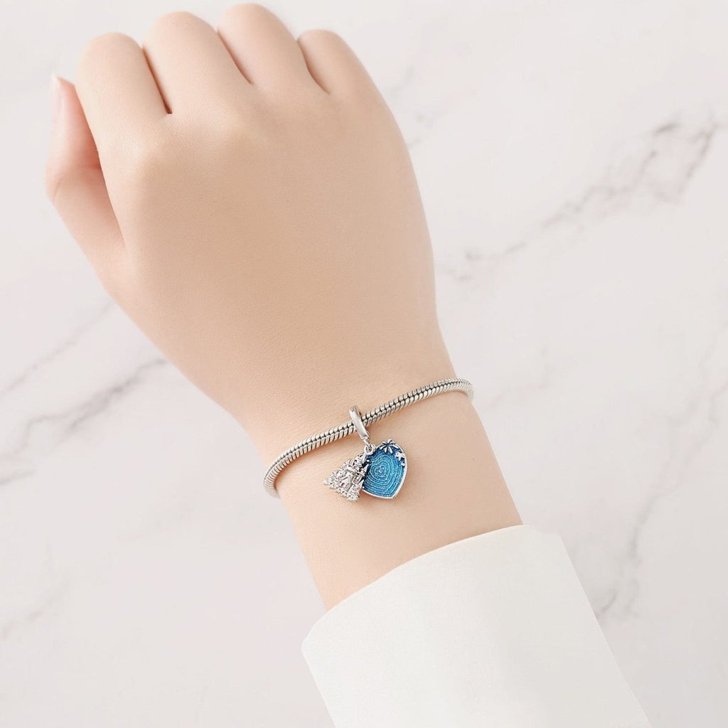 Fantasy Castle Heart Charm