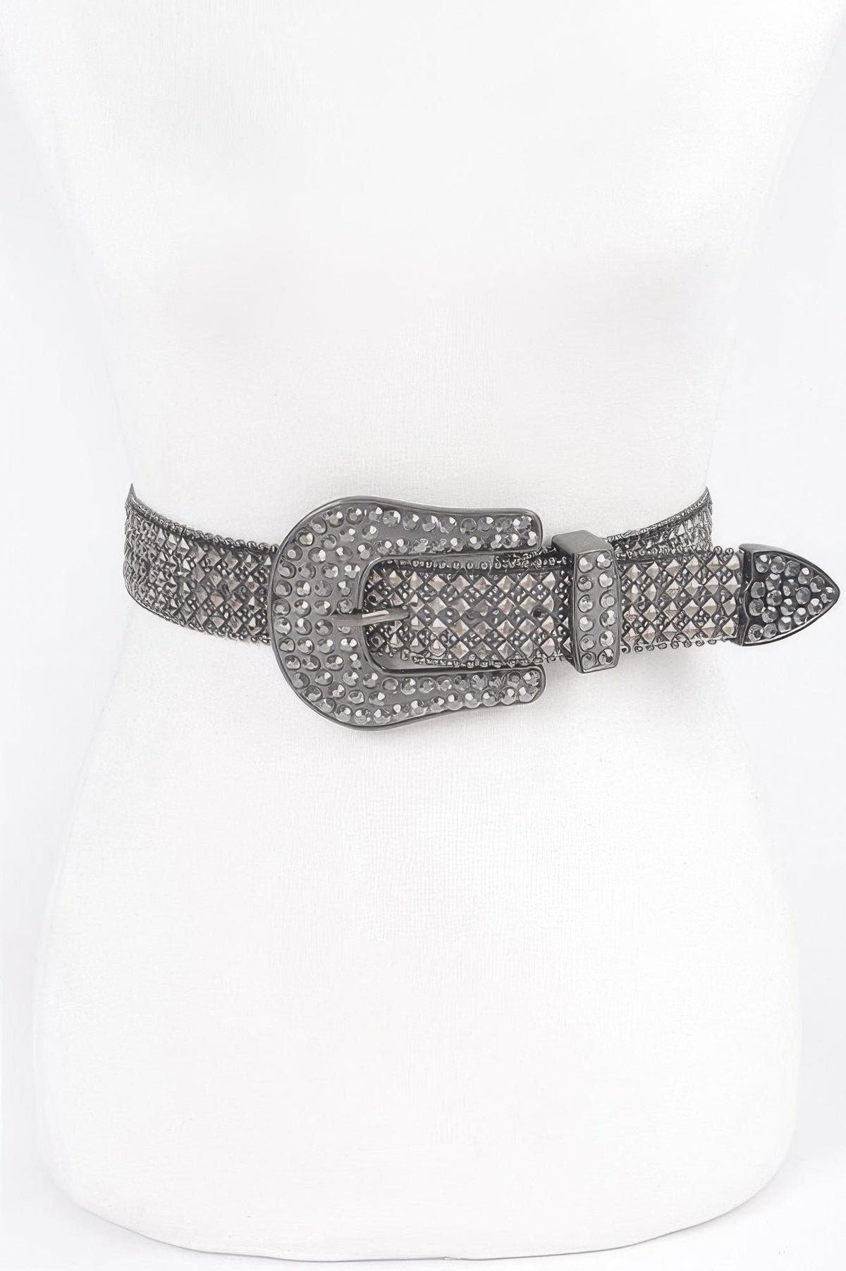 Rhinestone Western Style Plus Size Belt