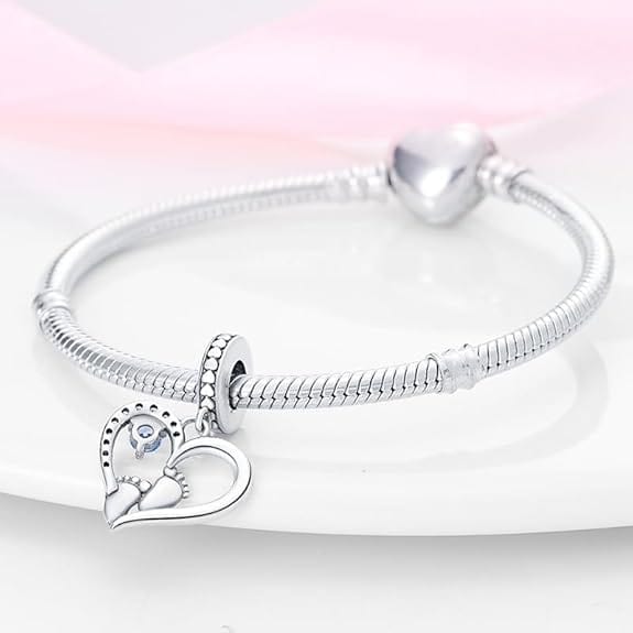 Forever Love Baby Feet Charm