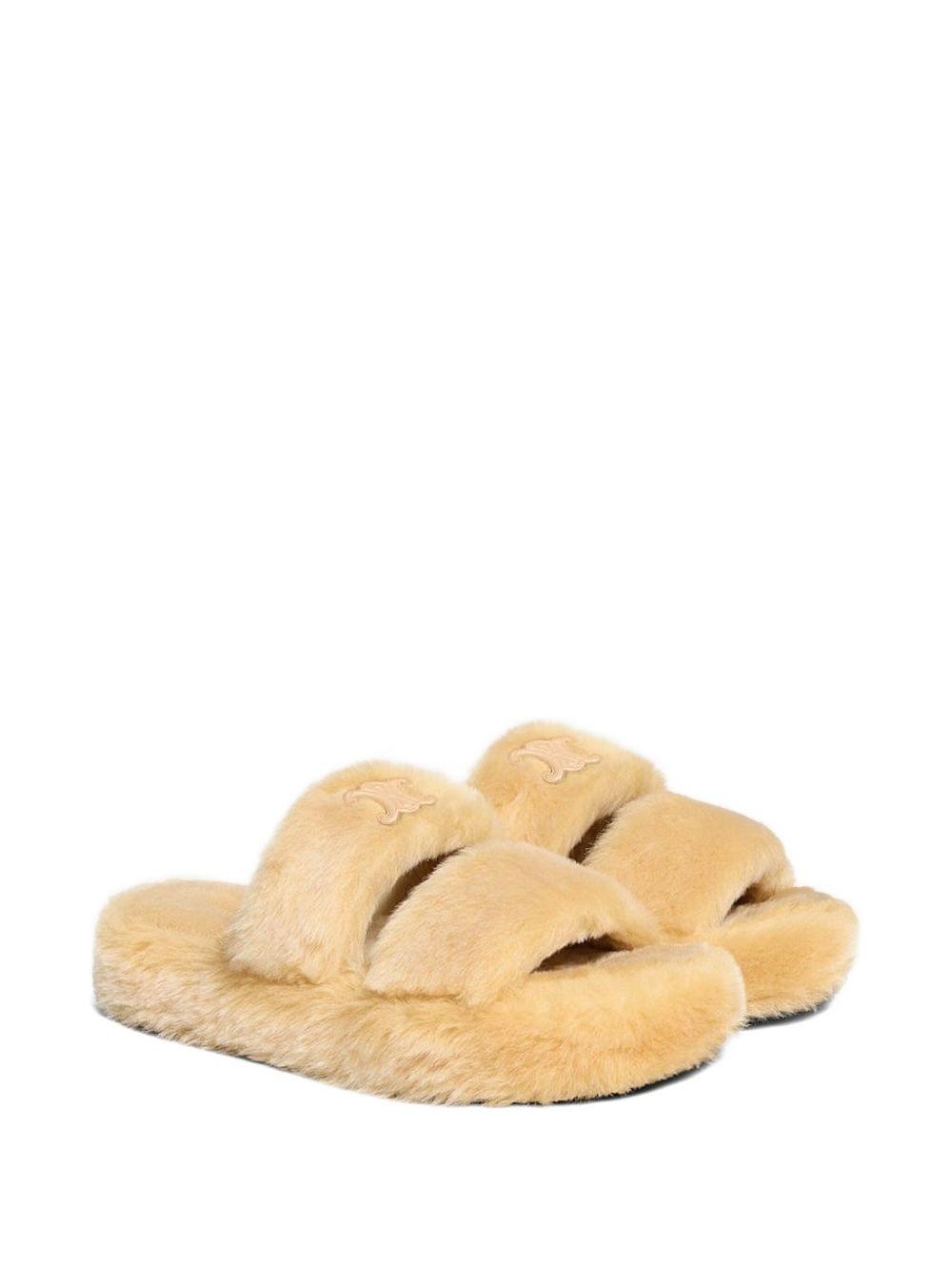 Celine Women Shearling Sandals