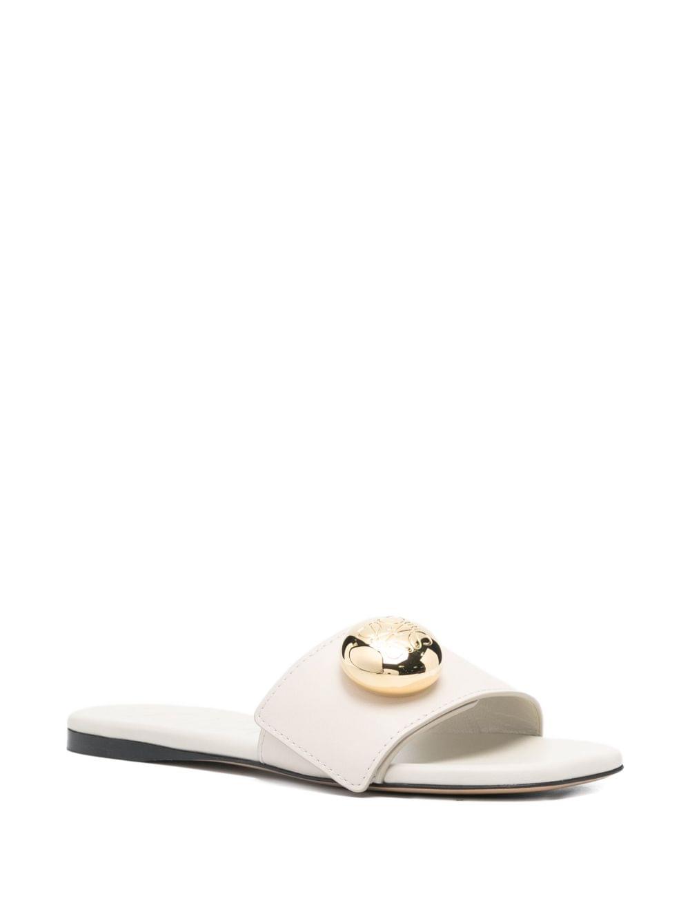 Loewe Women Pebble Leather Slides