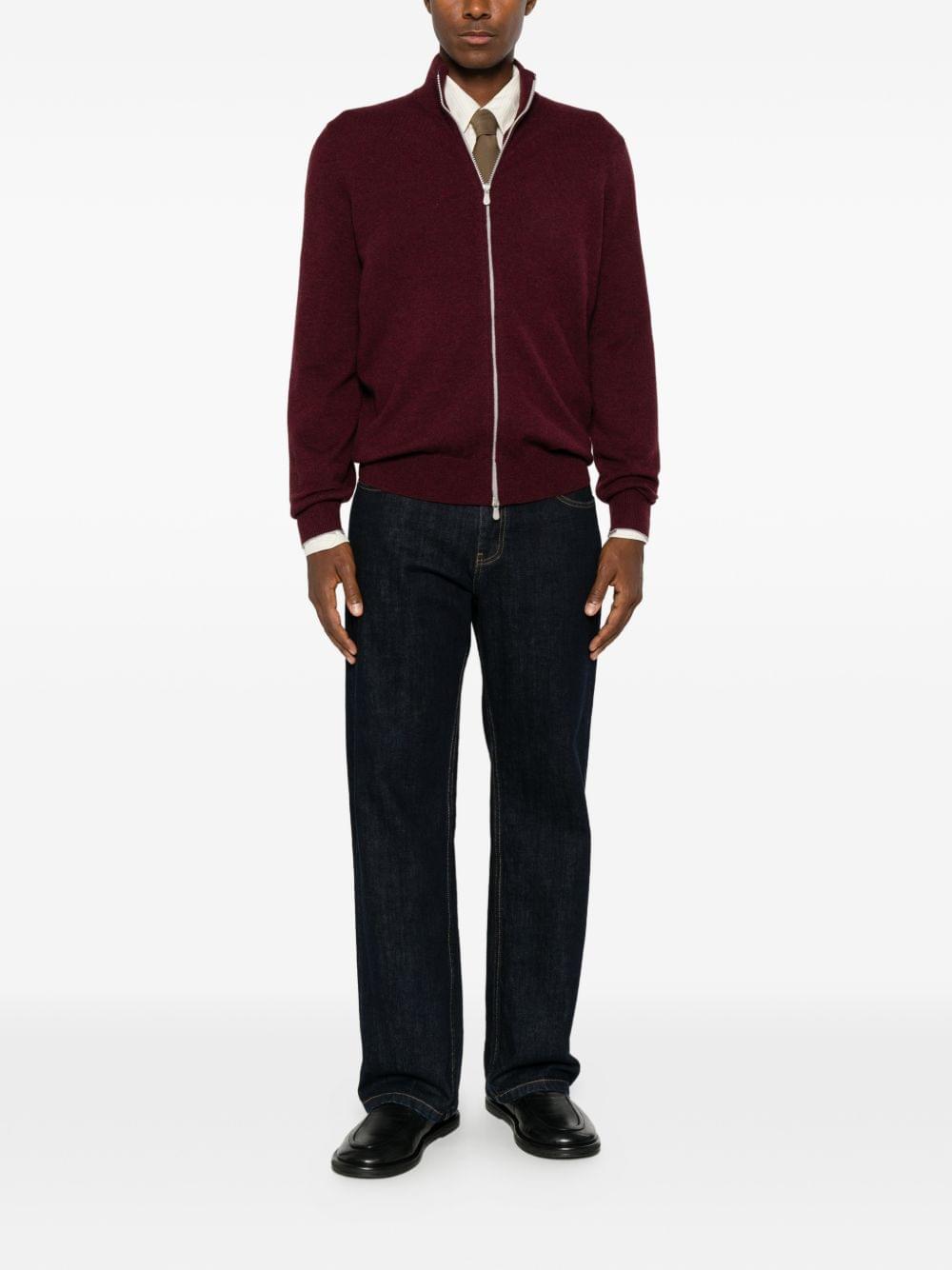 Brunello Cucinelli Men Cashmere Zipped Cardigan