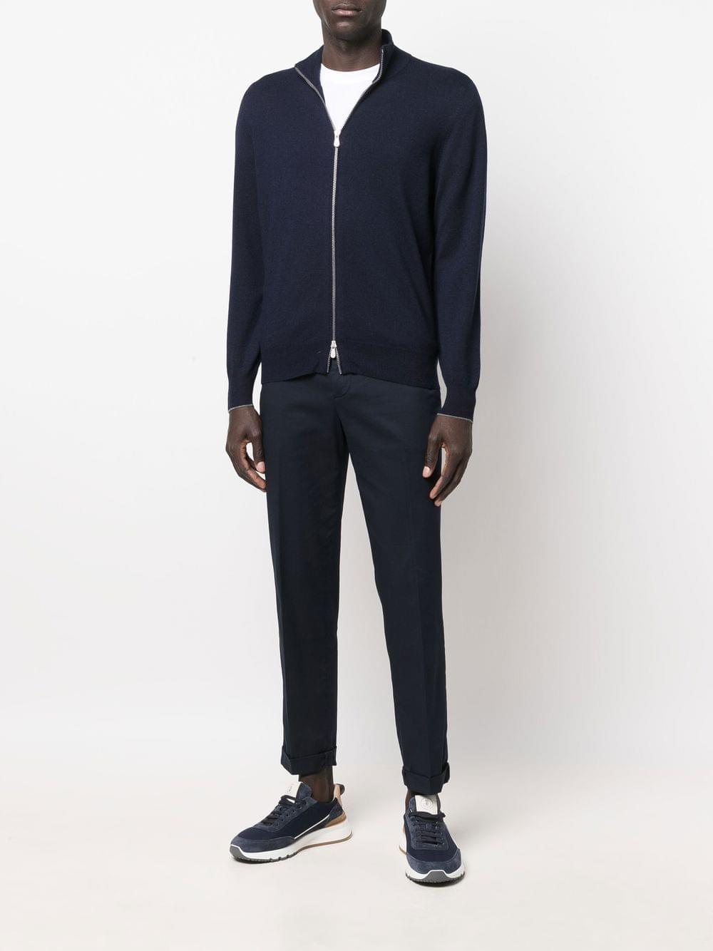 Brunello Cucinelli Men Cashmere Zipped Cardigan