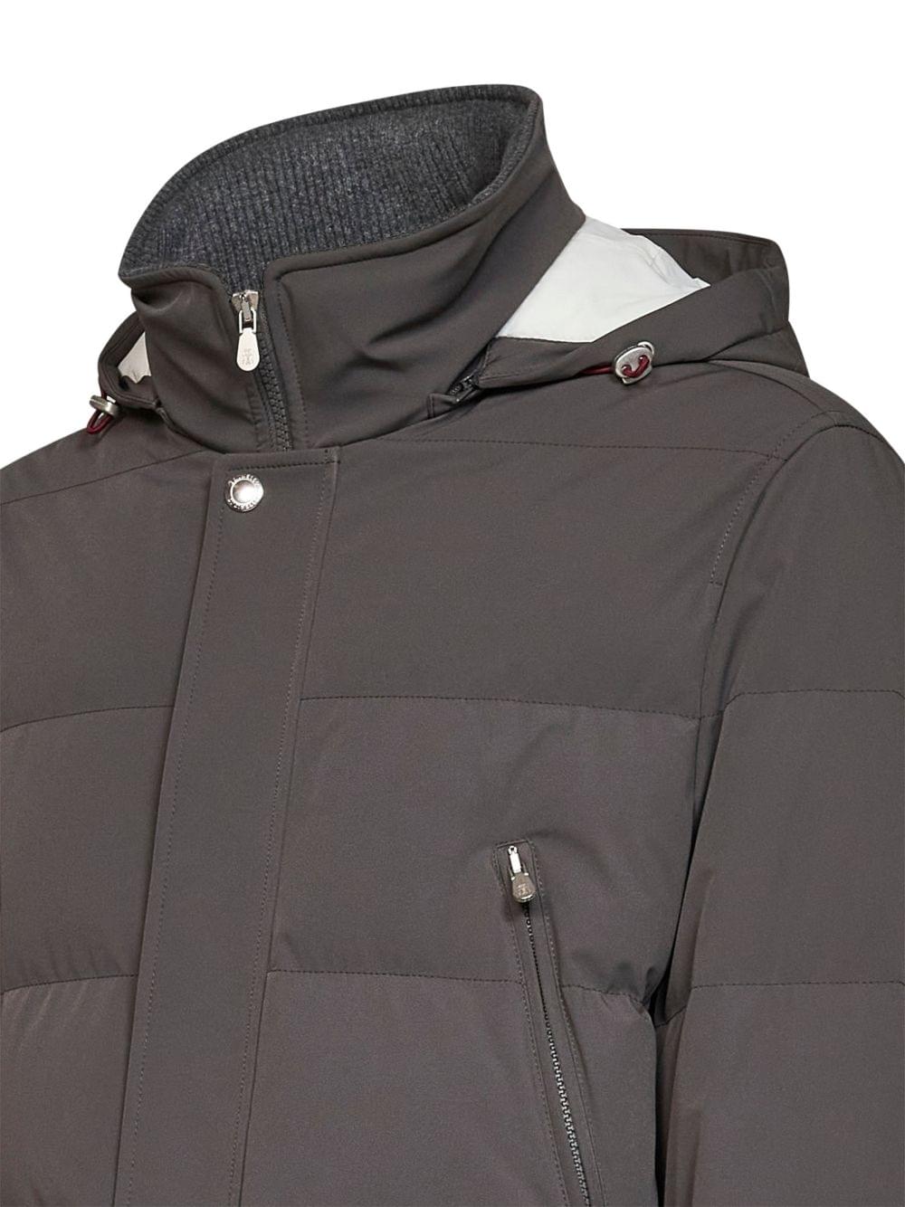 Brunello Cucinelli Men Hooded Down Jacket