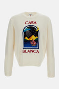 Casablanca Men Pyramid Abduction Crewneck Sweater