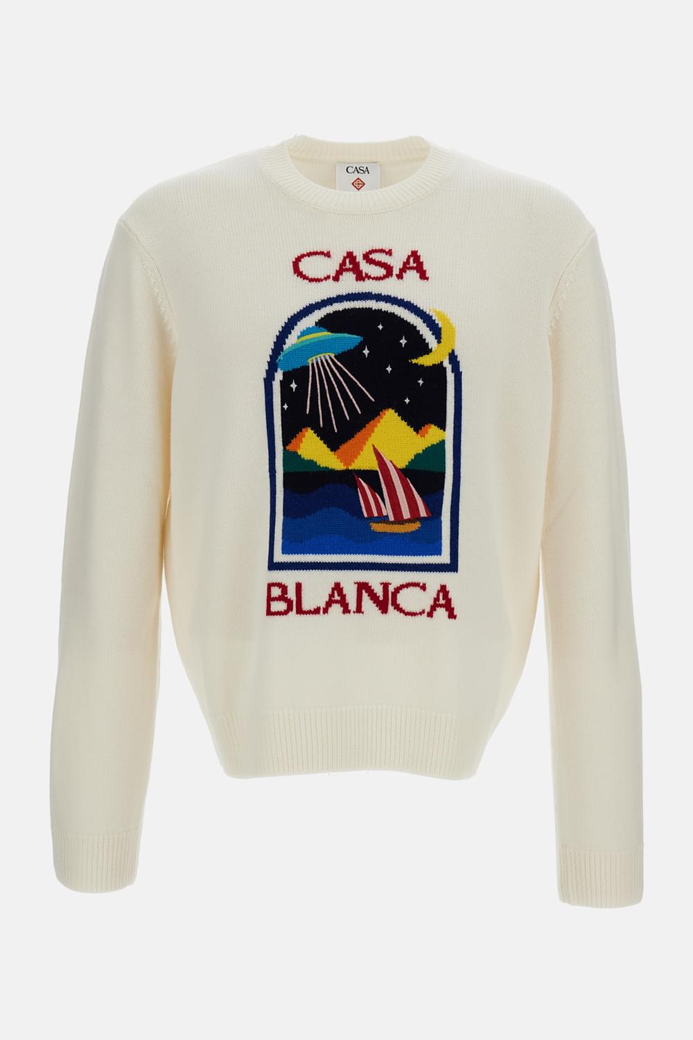 Casablanca Men Pyramid Abduction Crewneck Sweater