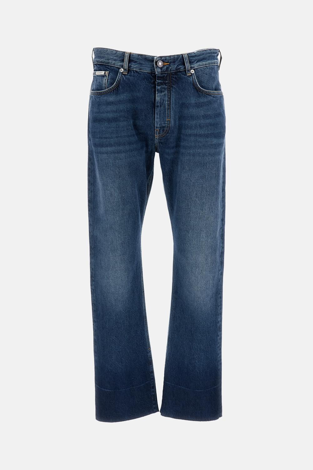 Givenchy Men Fringed Vintage Denim Trousers
