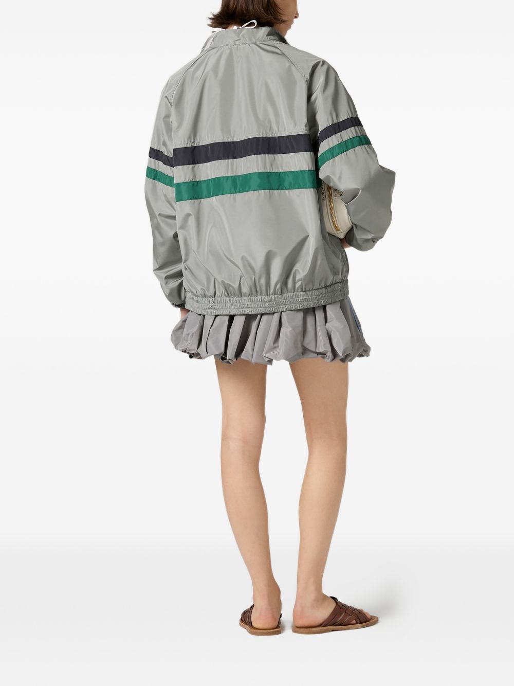 Miu Miu Women Tech Silk Blouson Jacket
