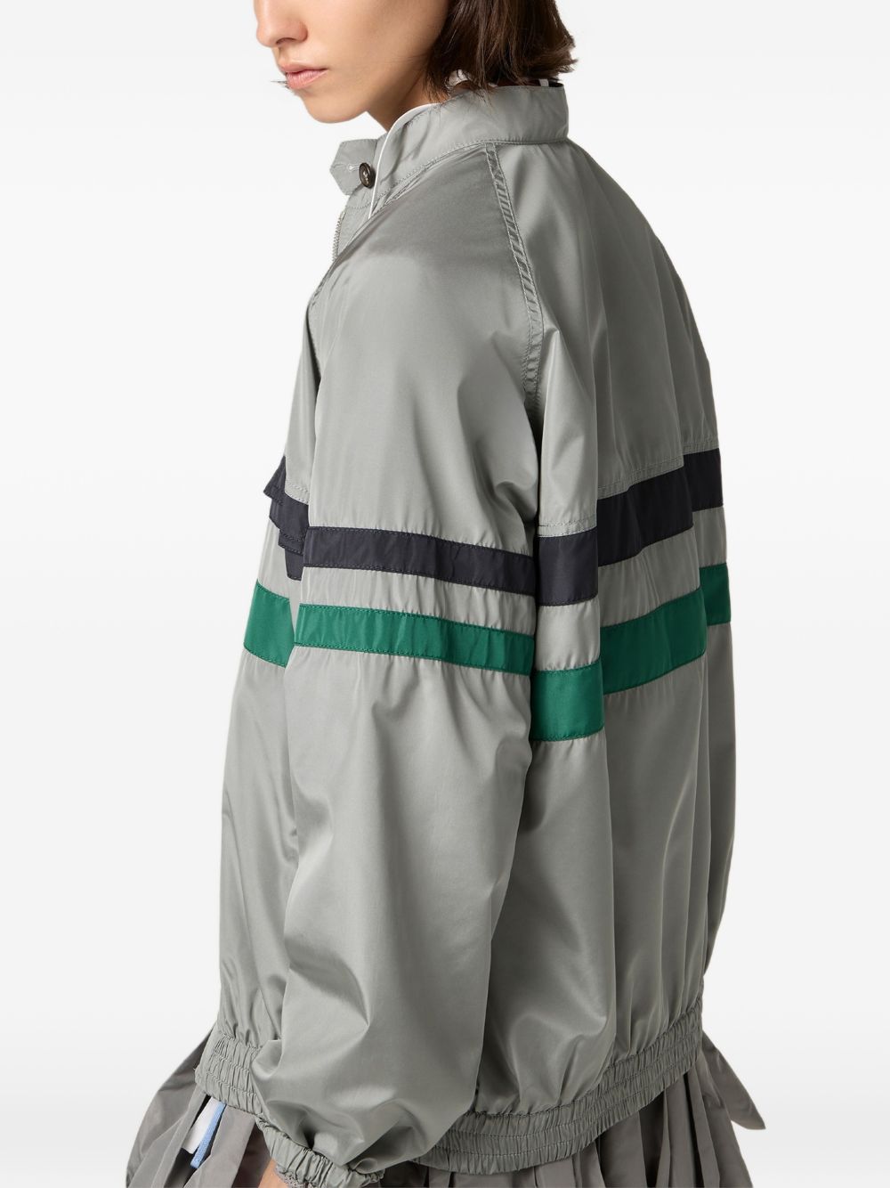 Miu Miu Women Tech Silk Blouson Jacket