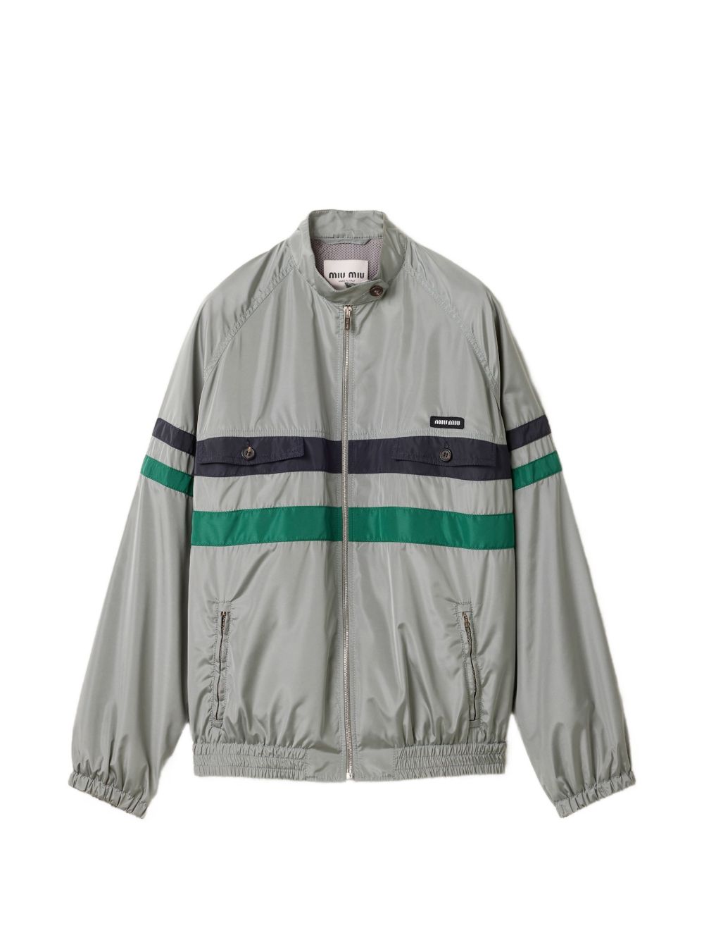 Miu Miu Women Tech Silk Blouson Jacket