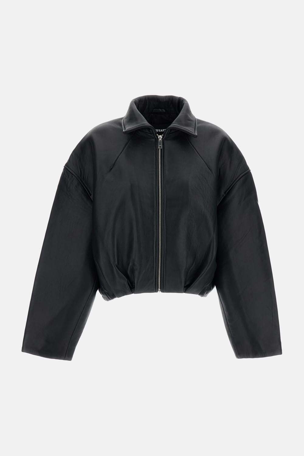 Rotate Women Boxy Leather Jacket
