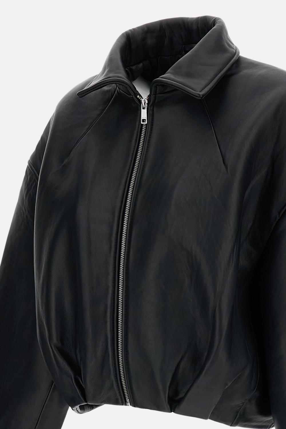 Rotate Women Boxy Leather Jacket