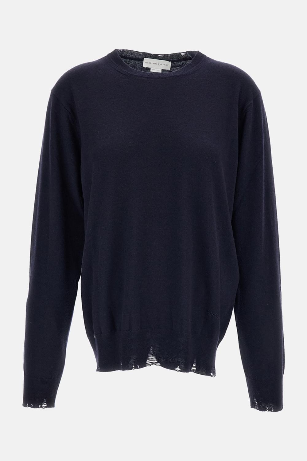 Stella Mccartney Women Distressed Merino Wool Men's Jumper