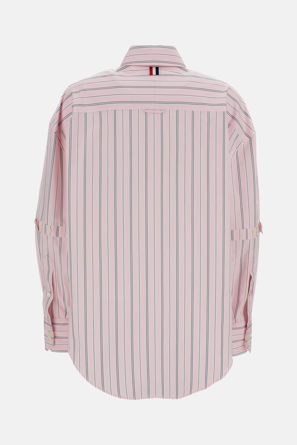 Thom Browne Women Supersized Striped Shirt