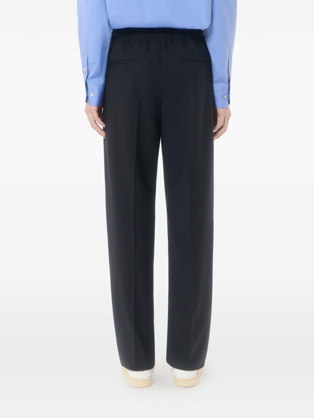 Valentino Men Vlogo Wool Trousers