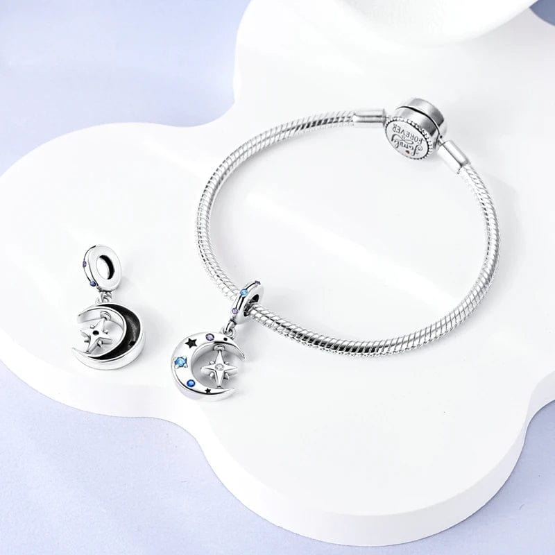 Galaxy Moon Charm
