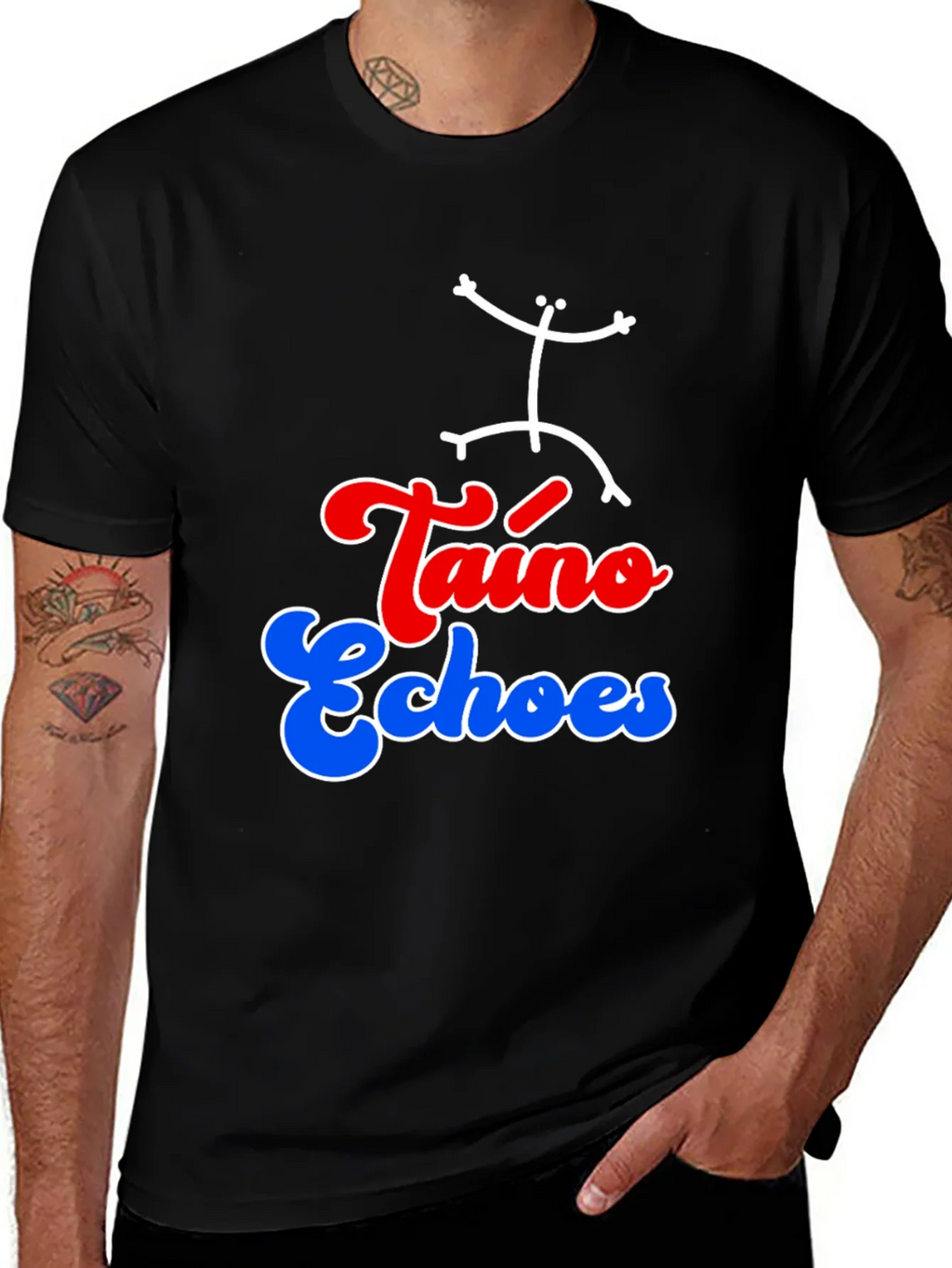 Taino Echoes Black T-Shirt