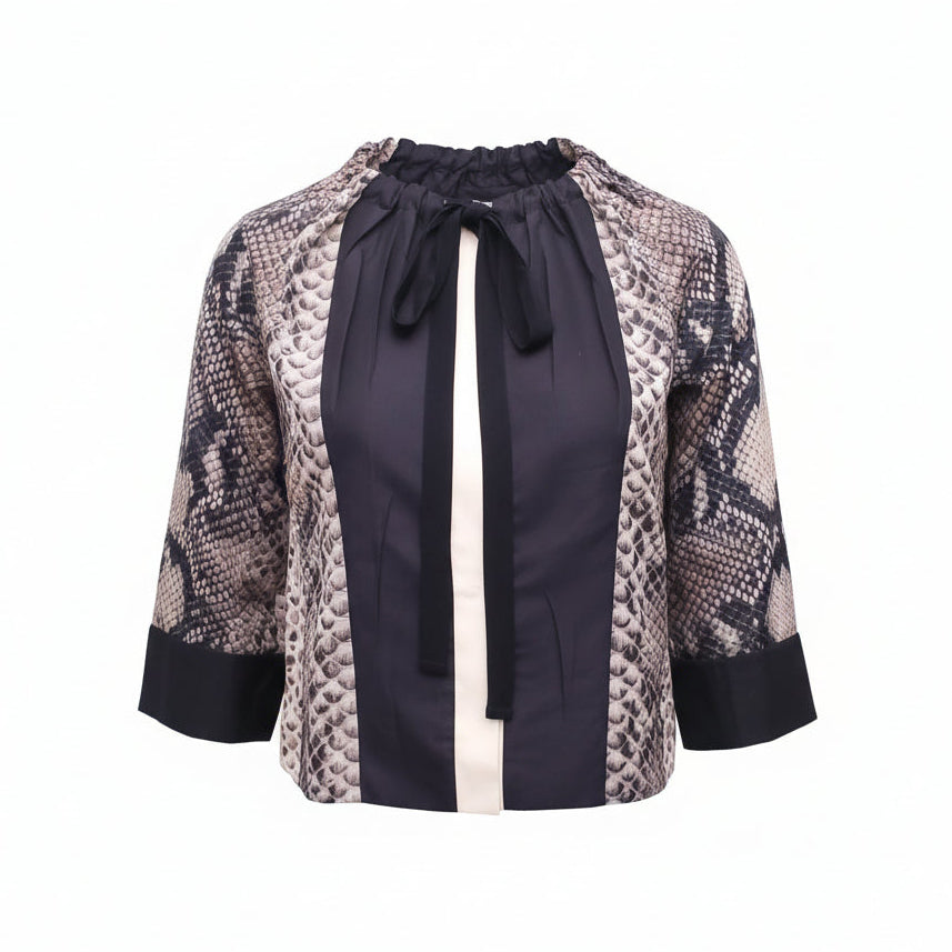 PRADA PYTHON PATTERNED JACKET - SIZE 38
