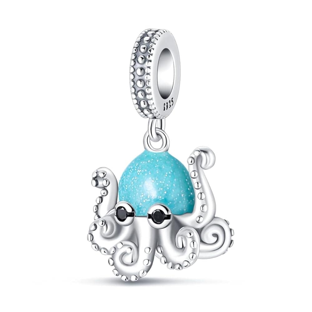 Glow in the Dark Luminous Octopus Dangle Charm