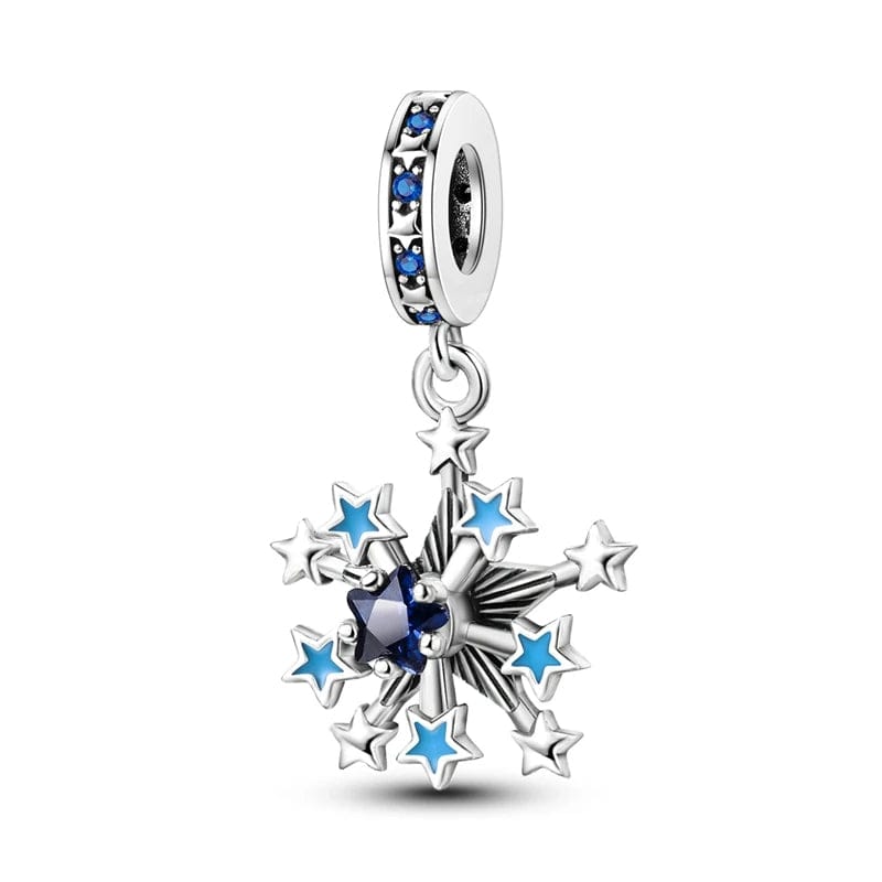 Glow in the Dark Luminous Snowflake Dangle Charm