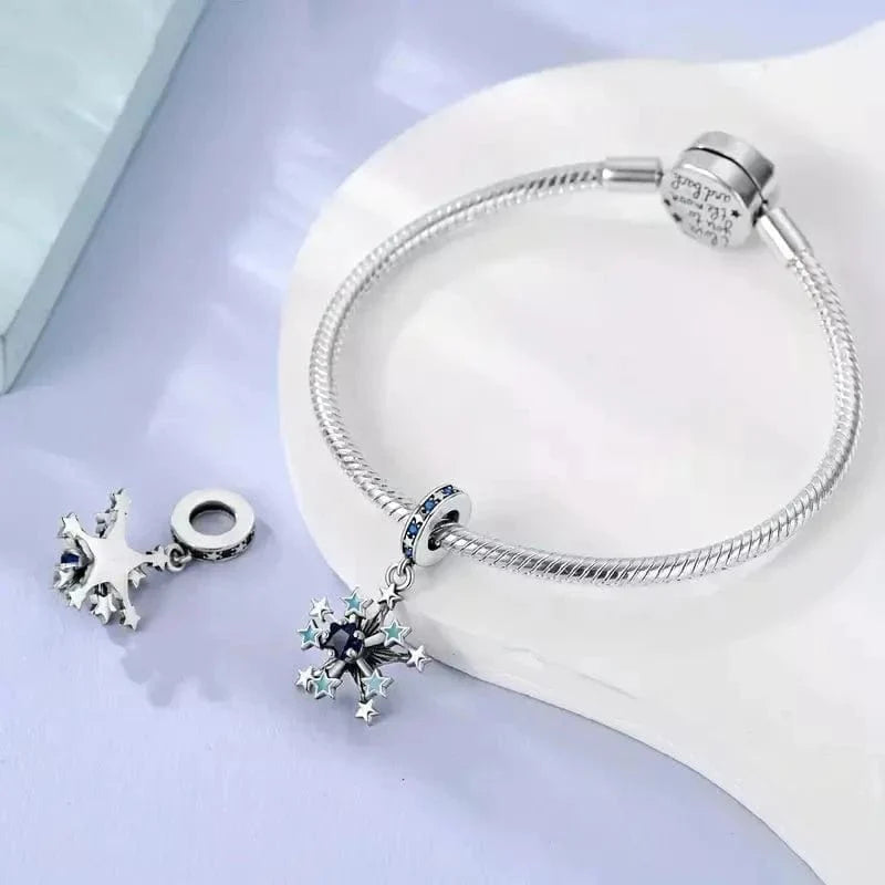 Glow in the Dark Luminous Snowflake Dangle Charm