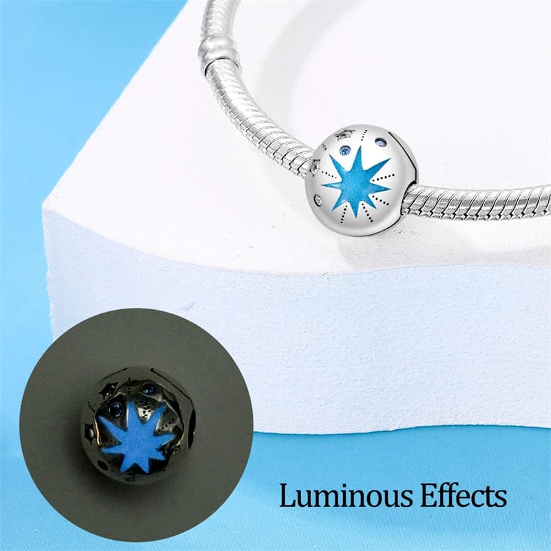 Glow in the Dark Luminous Star and Galaxy Charm