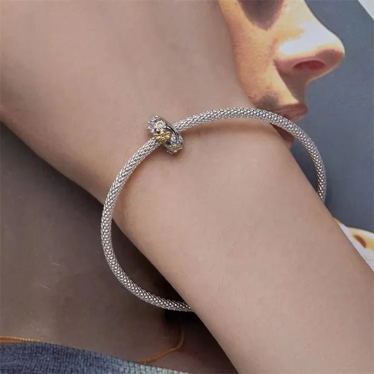 Golden Butterfly & Floral Garden Charm