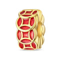Golden Red Lucky Lantern Charm