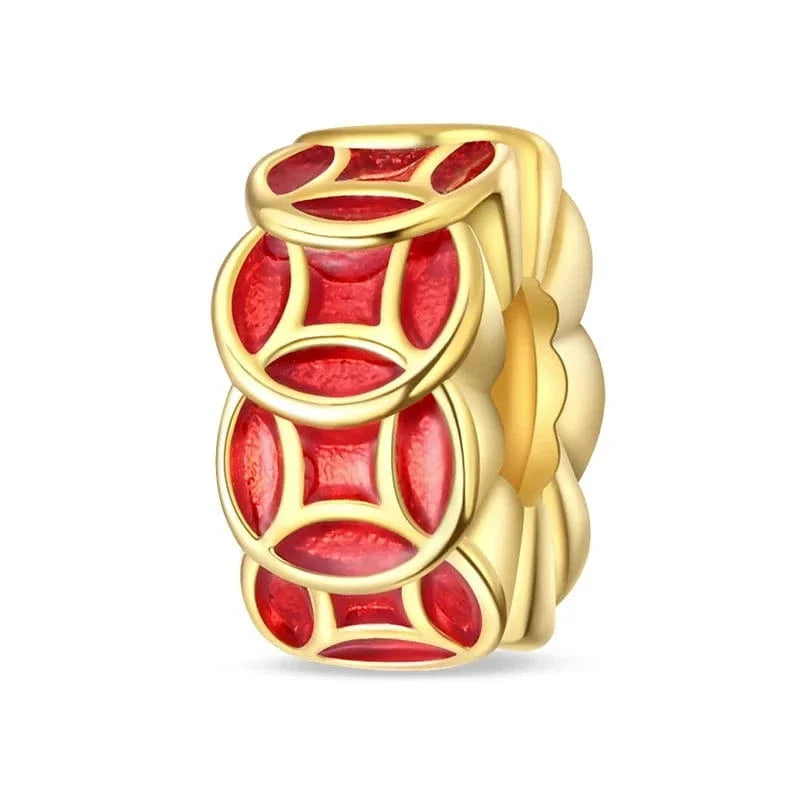 Golden Red Lucky Lantern Charm