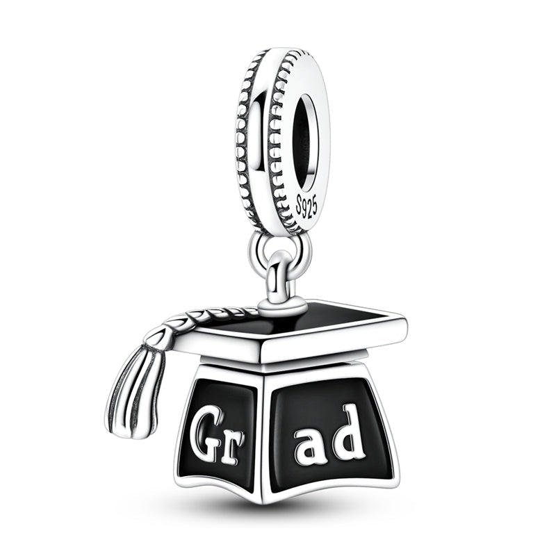 Graduation Cap Opening Dangle Charm