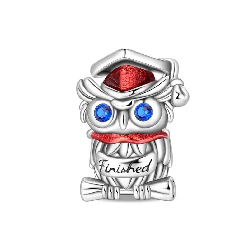 Graduation Owl Wisdom Charm