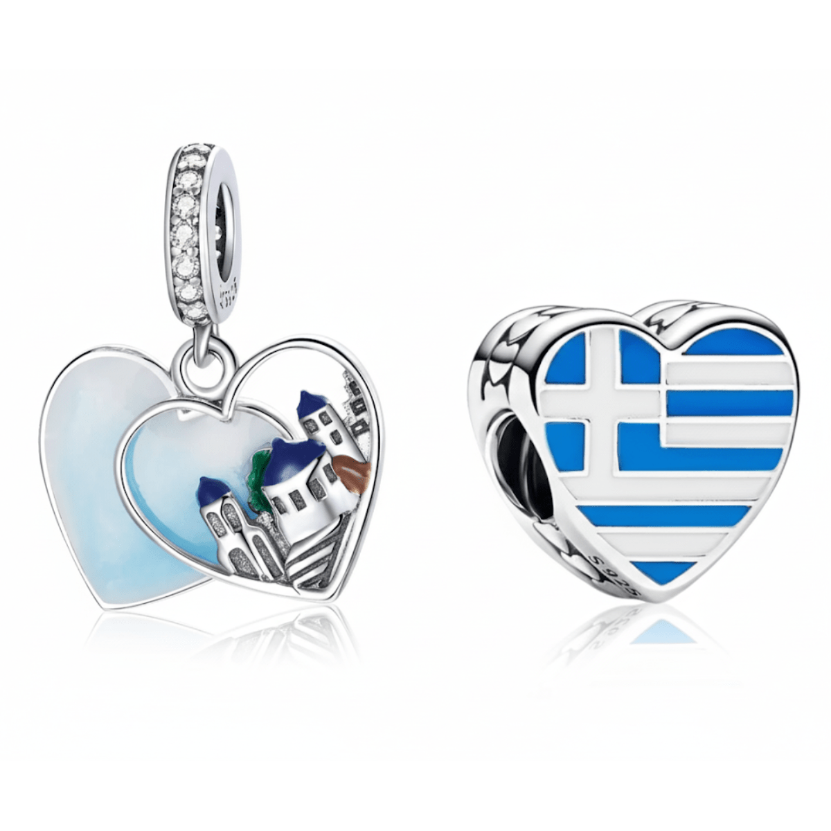 Greece Charm Duo