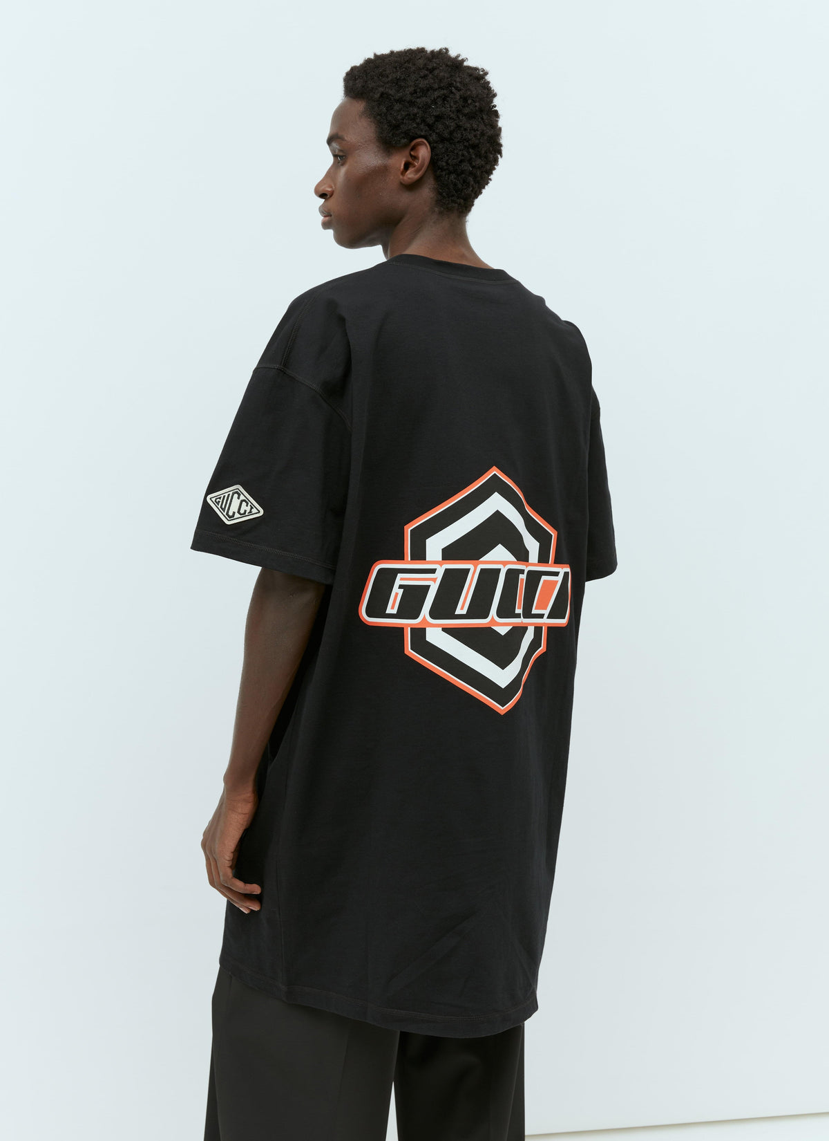 Gucci Men Logo Emblems T-Shirt
