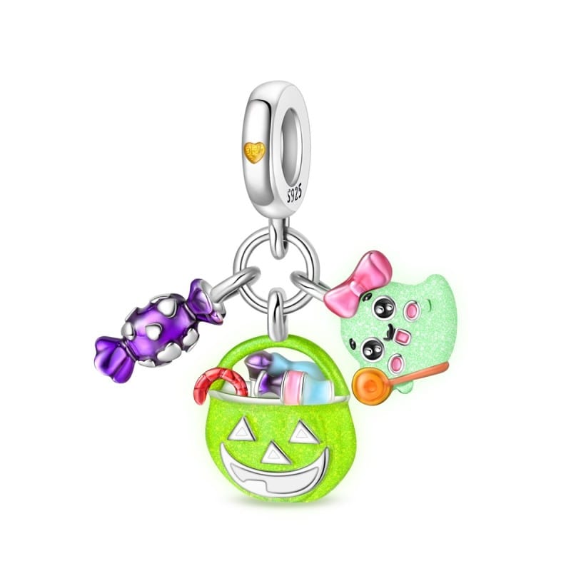 Halloween Luminous Candy Pumpkin & Ghost Charm