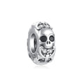 Halloween Vampire Cowboy Skull Charm