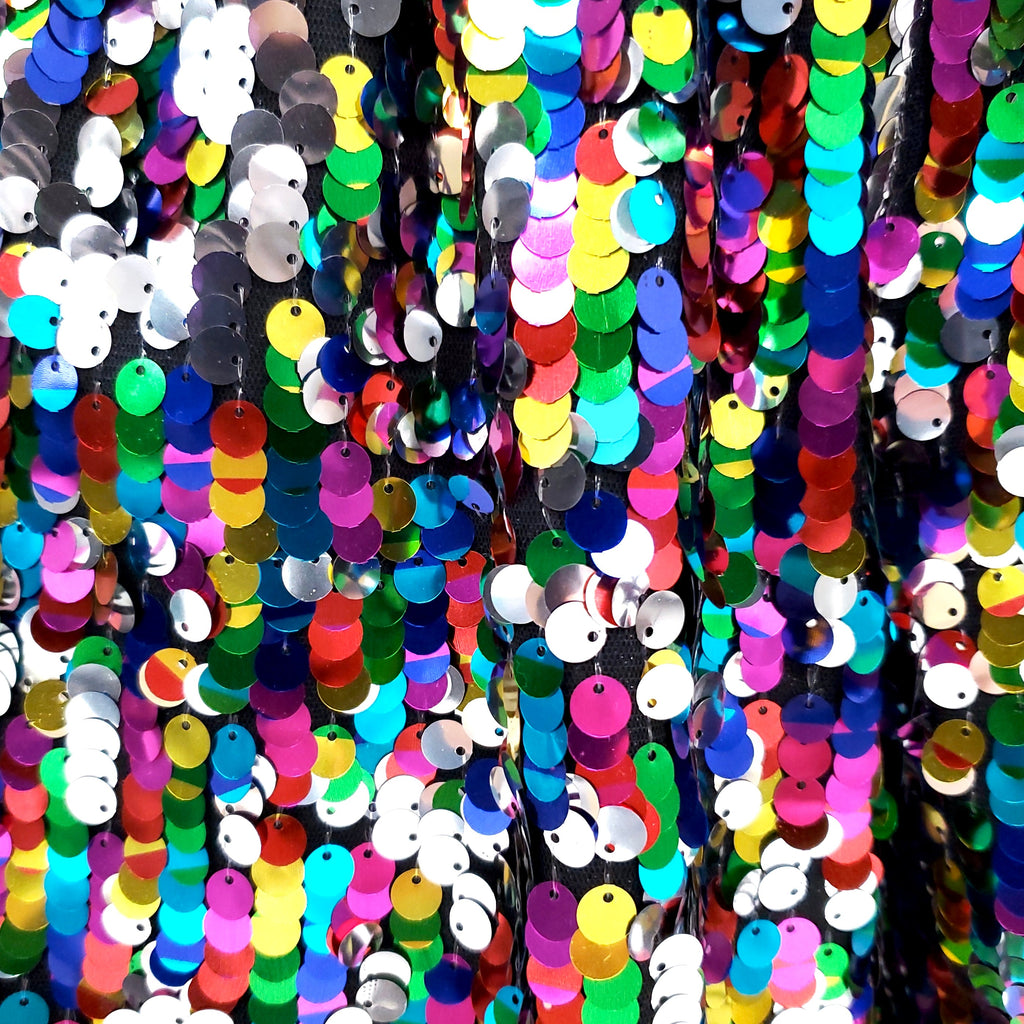 MIRA MIKATI SEQUIN RAINBOW SHORTS - SIZE 2 (US$1400)