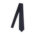 Gucci Men Jacquard Silk Tie With Double G