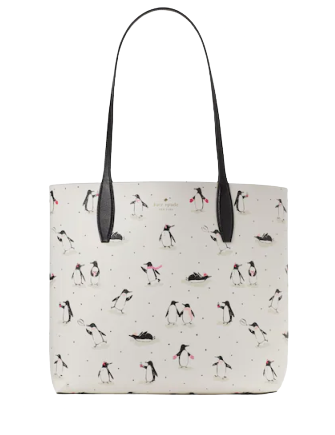 Kate Spade New York Large Reversible Penguin Tote