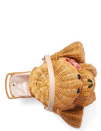 Kate Spade New York Rambling Roses Wicker Monkey Handbag