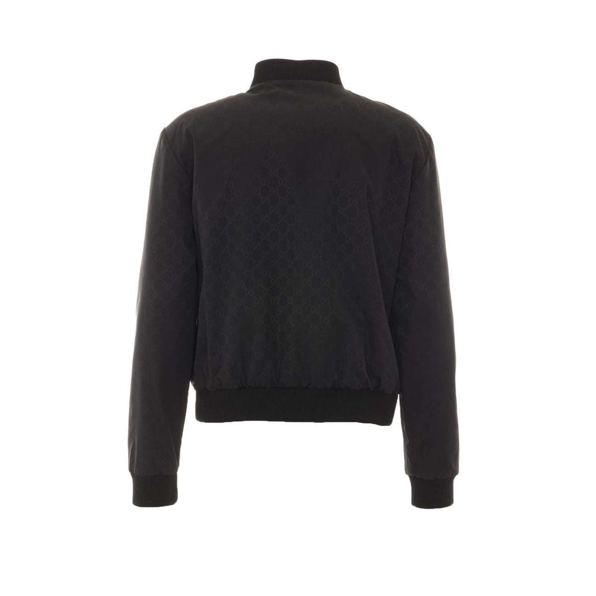 Gucci Men Lightweight Silk Faille Reversible Zipper Jacket