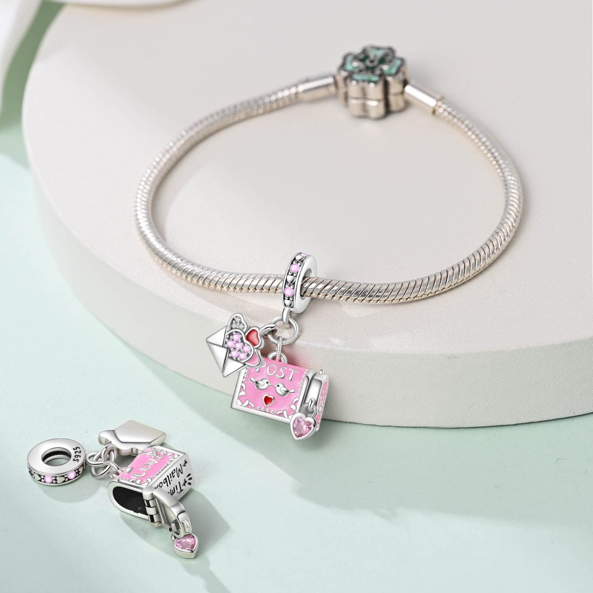 Love Letter & Mailbox Dangle Charm