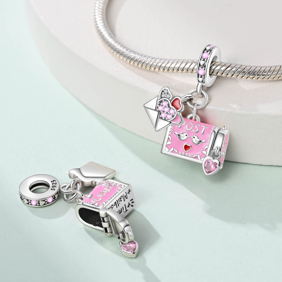 Love Letter & Mailbox Dangle Charm