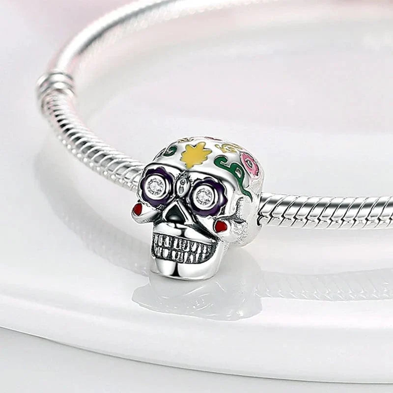 Mexican Style Skull Charm
